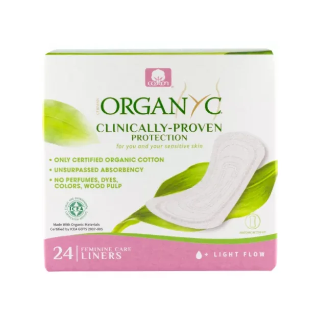 Absorbante Zilnice Din Bumbac Organic, 24 Bucăți, Organyc