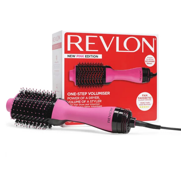 Perie Electrică Fixă One-Step Hair Dryer & Volumizer, Roz, Revlon