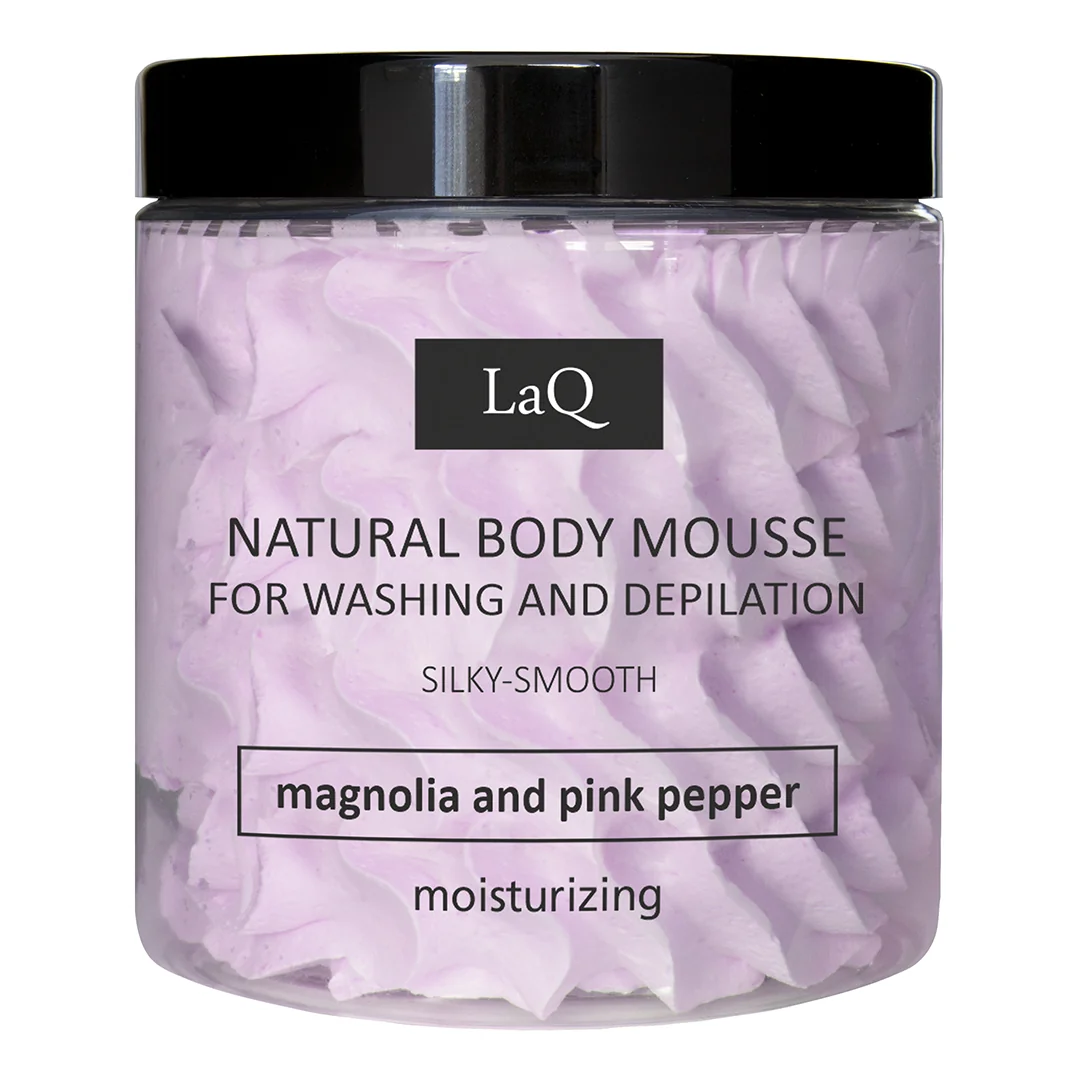 Spuma Pentru Curatarea Corpului Și Epilare Magnolie Și Piper Roz, 100G, LaQ