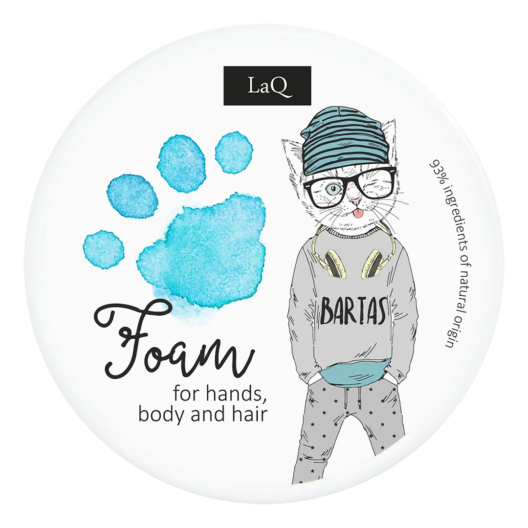 Spuma De Curatare Naturala Albastra Pentru Copii, 20g, LaQ