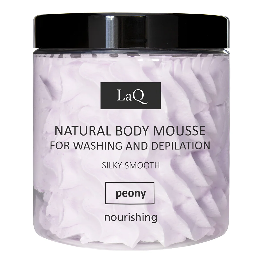 Spuma Pentru Curatarea Corpului Si Epilare Cu Bujor, 100g, LaQ