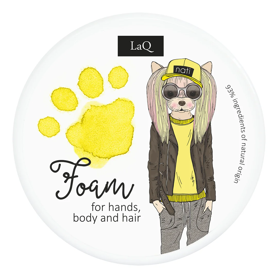 Spuma De Curatare Naturala Galbena Pentru Copii, 20G, LaQ