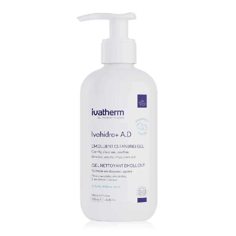 Gel De Spalare Emolient Ivahidra+ A.D, 250 Ml, Ivatherm