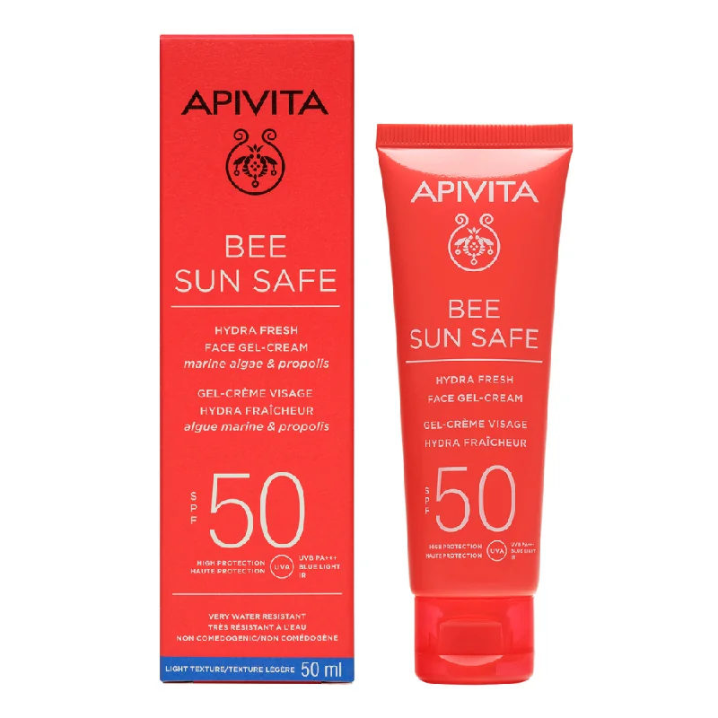 Crema-Gel Protecție Solara Pentru Ten Spf50 Bee Sun Safe, 50 Ml, Apivita