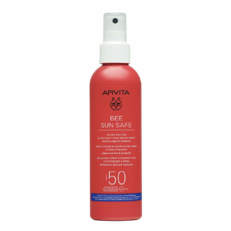 Spray Protecție Solară Corp Si Ten SPF50, Bee Sun Safe, 200 Ml, Apivita
