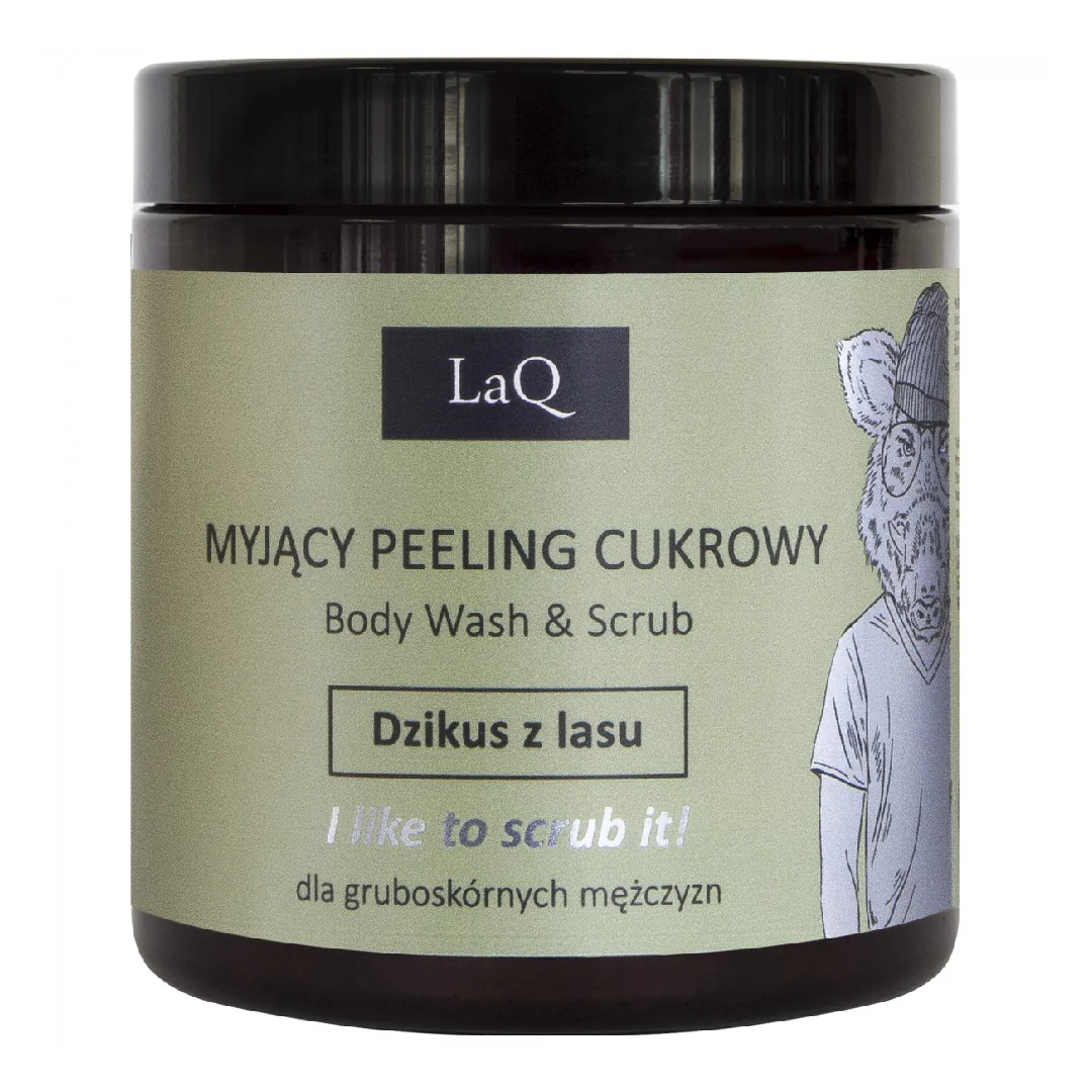 Gel De Dus Si Peeling Pentru Barbati Wild Boar, 220g, Laq