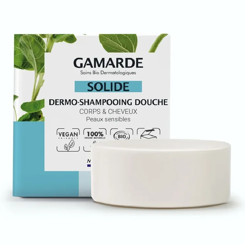 Sampon Si Gel De Dus Solid Pentru Par Si Corp, 109 Ml, Gamarde