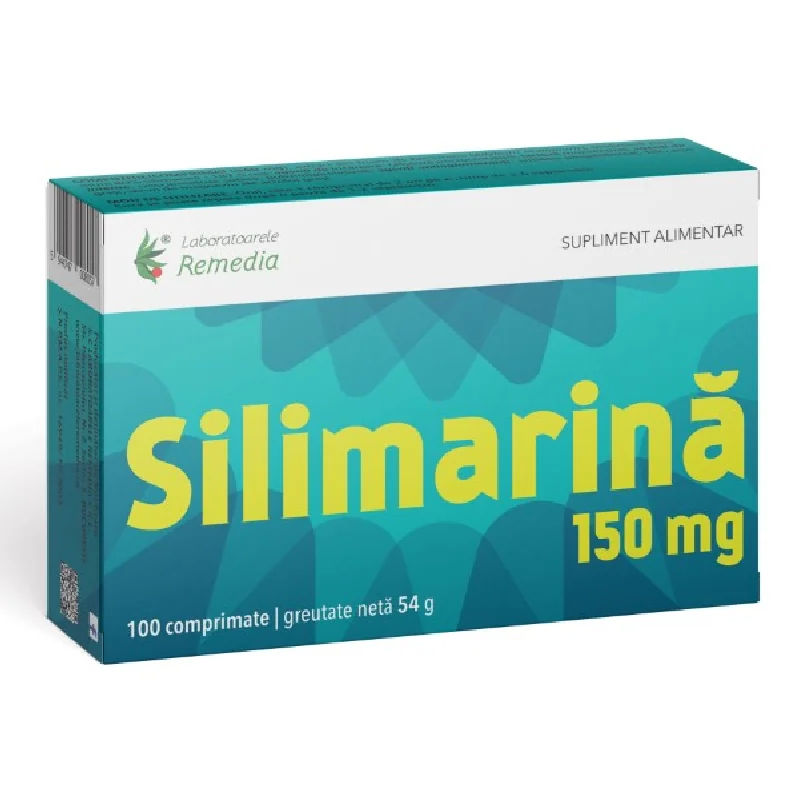 Silimarina 150 Mg, 100 Comprimate, Remedia