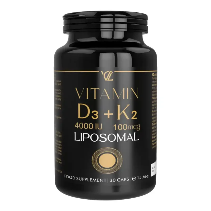 Vitamina D3 4000 UI Si K2 100 Mcg Liposomale, 30 Capsule Vegetale, Vita Code Lab