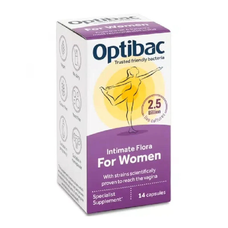 Probiotic Pentru Flora Vaginala, 14 Capsule, OptiBac