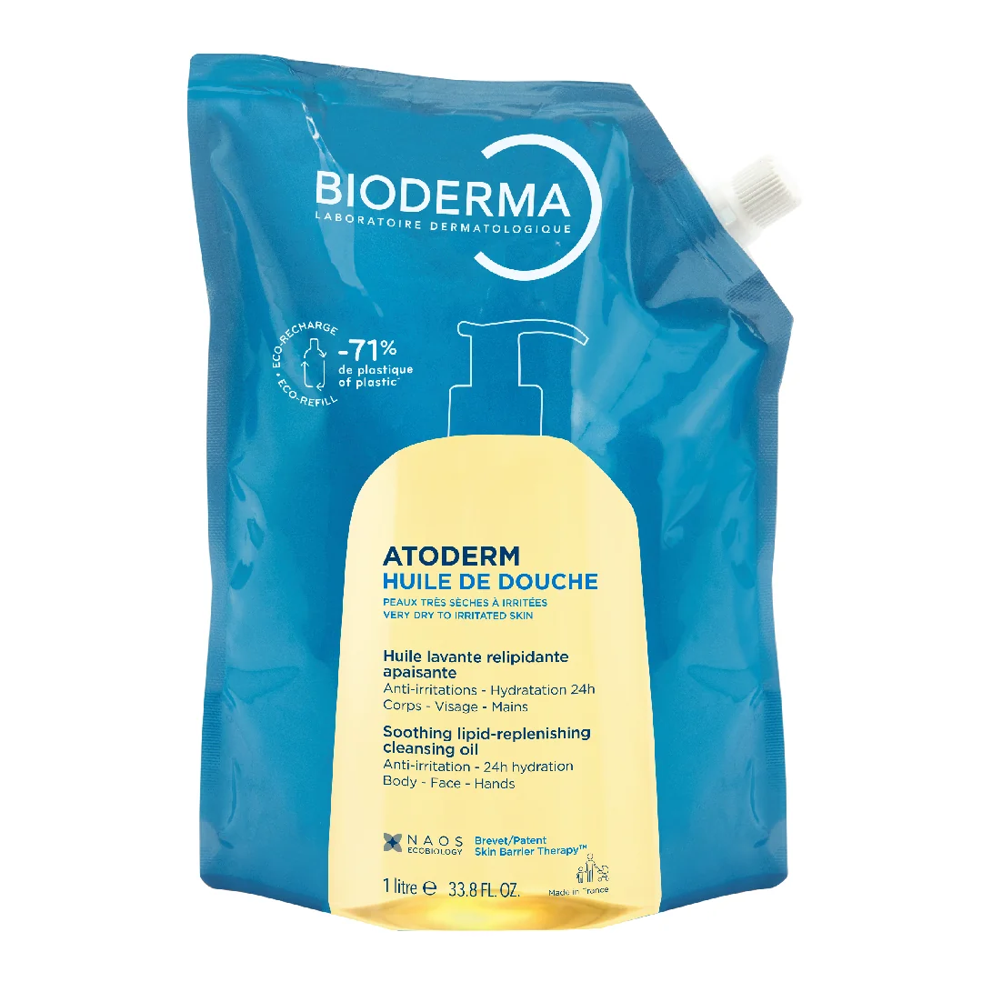 Rezerva Eco Ulei De Dus Atoderm, 1L, Bioderma