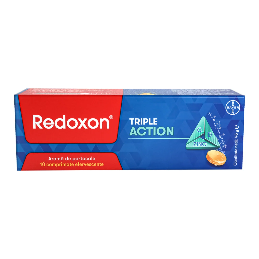 Redoxon Triple Action, 10 Comprimate, Bayer