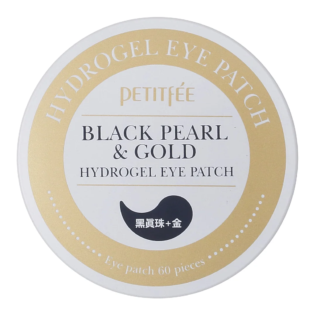 Plasturi De Hidrogel Cu Perle Negre Și Aur BLACK PEARL And GOLD, 60 Bucăți, Petitfee