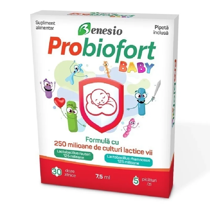 Probiofort Baby Picături, 7,5 Ml, Benesio
