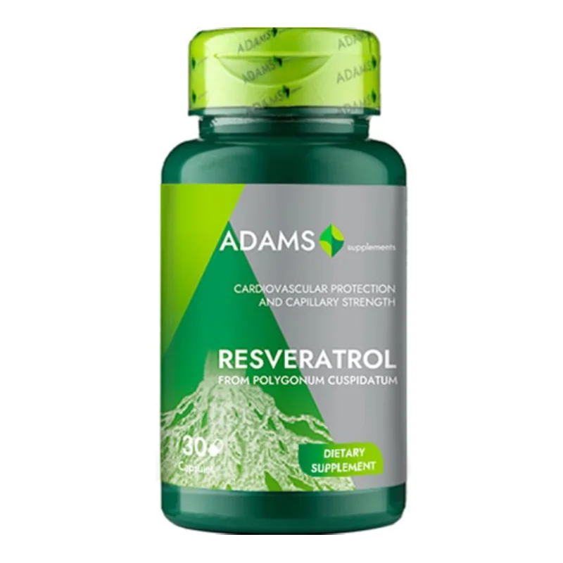 Resveratrol, 50mg, 30 Capsule, Adams Vision