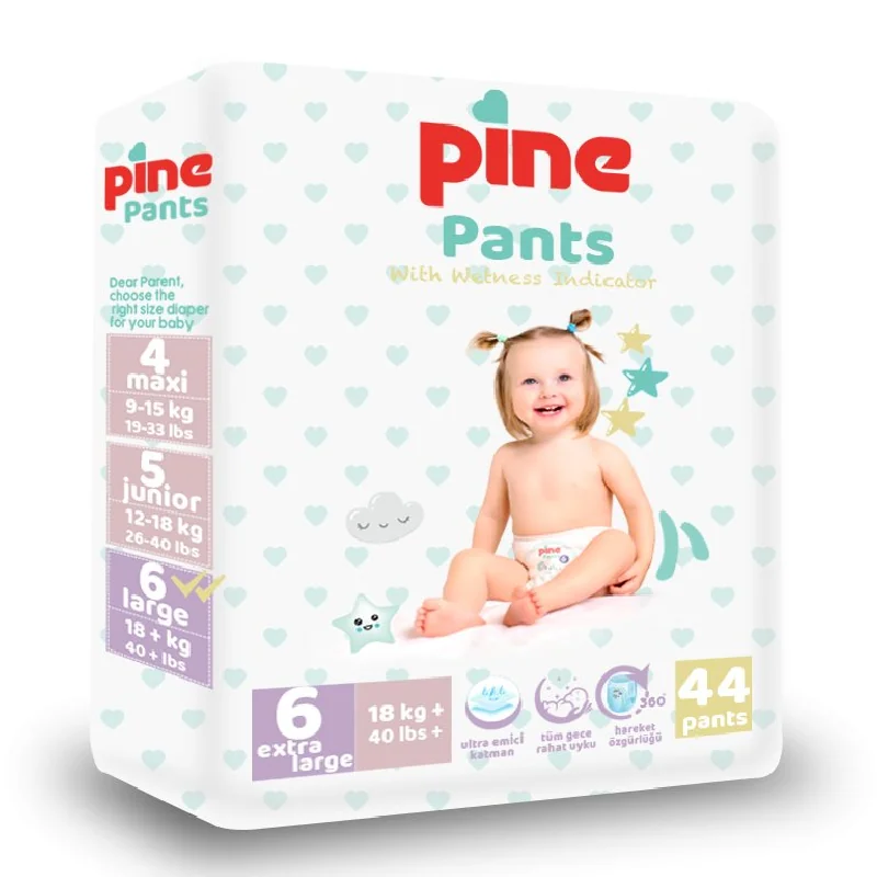 Scutece Tip Chilot Pants 6 Extra Large +18 Kg 44 Bucati Pine