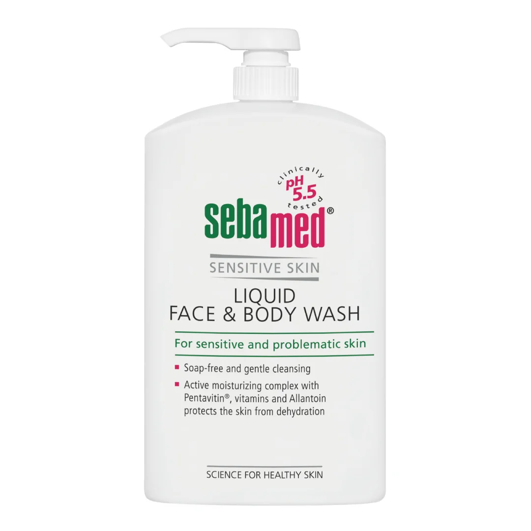 Lichid Dermatologic De Curatare Fata Si Corp, 1000 Ml, Sebamed