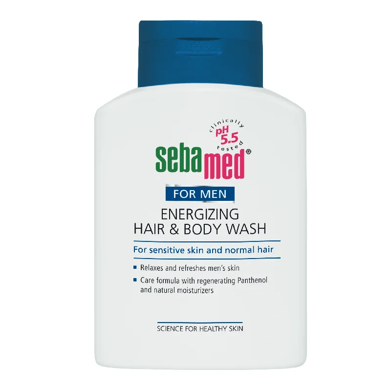 Gel De Dus Energizant Corp Și Păr Pentru Bărbați, Sensitive Skin, 200 Ml, Sebamed
