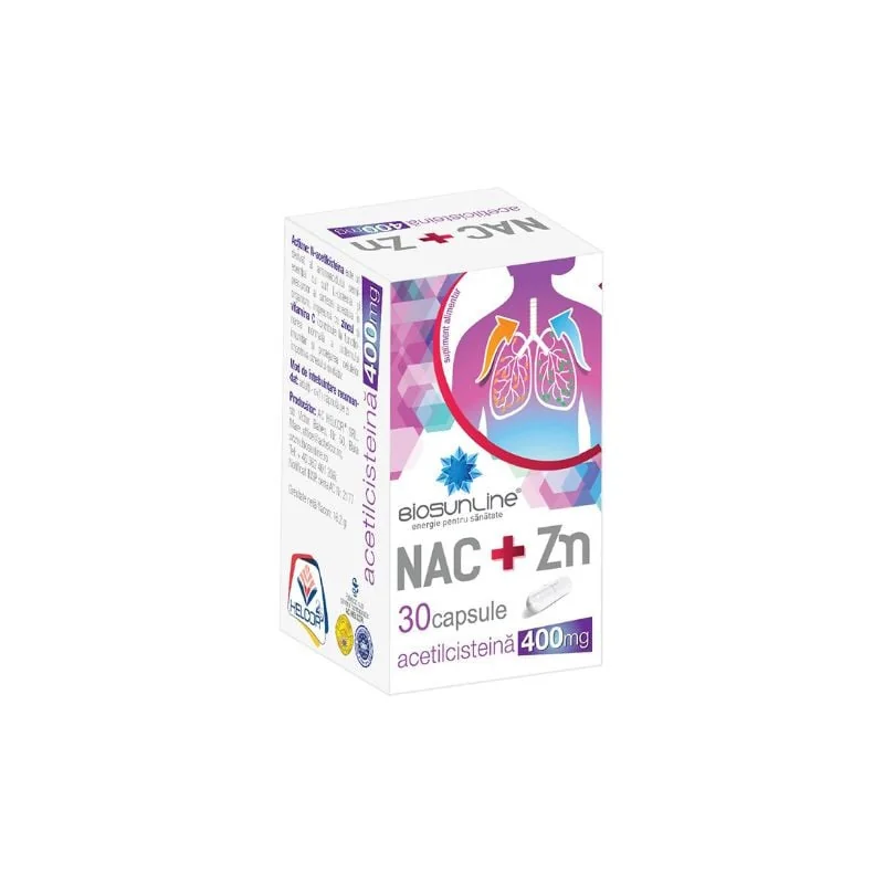 Nacc + Zn Biosunline, 30 Capsule, Helcor
