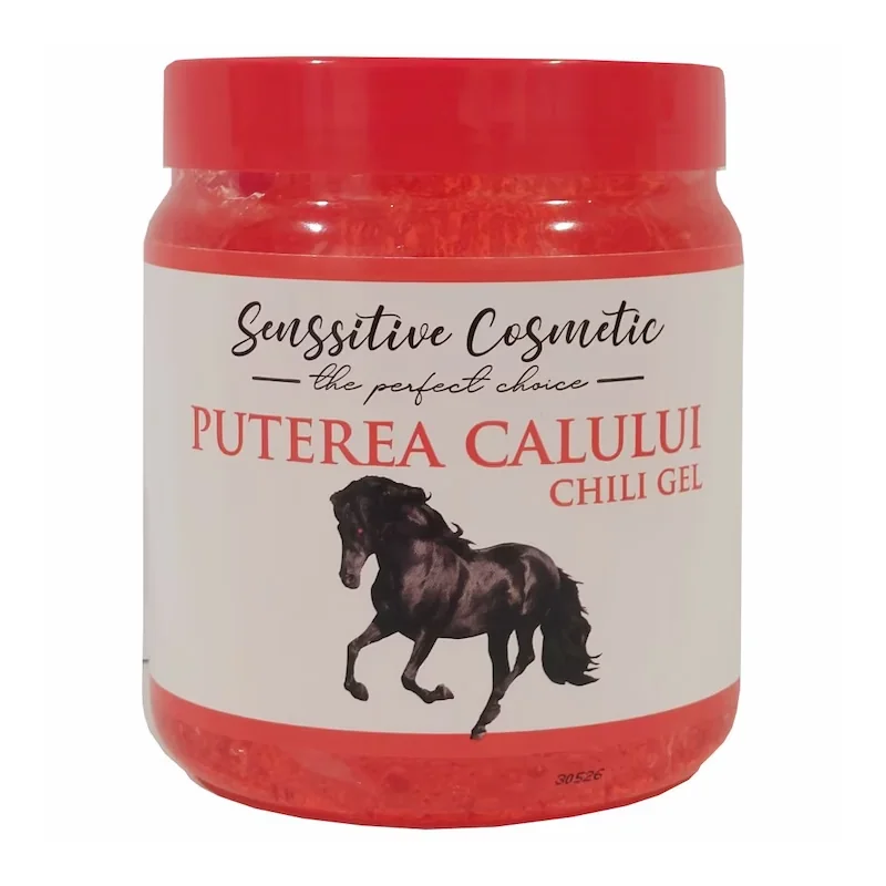 Gel Puterea Calului Cu Ardei Iute, 500 ml