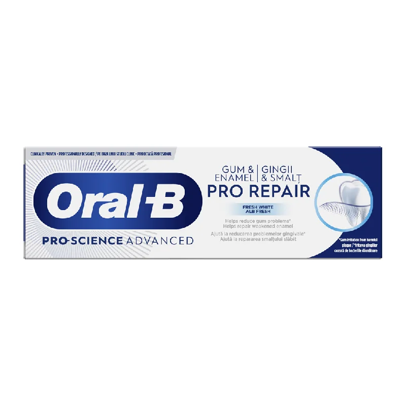 Pasta De Dinti Advanced Gum & Enamel Pro-Repair Fresh White, 75 Ml, Oral-B