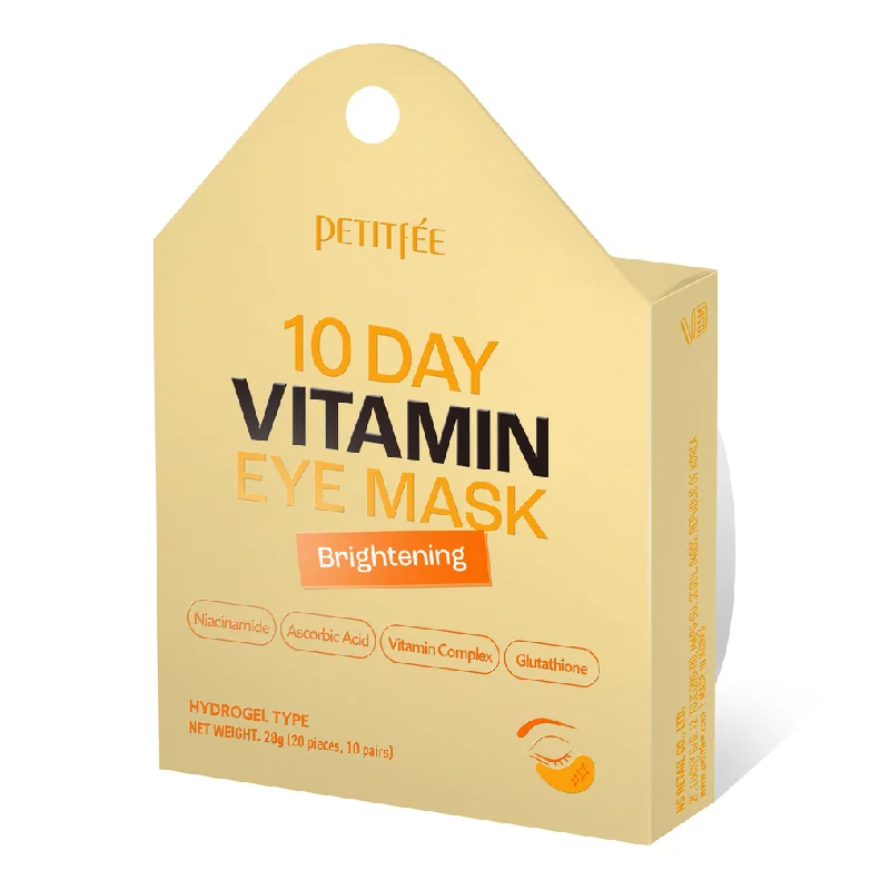 Plasturi De Hidrogel Pentru Zona Ochilor Vitamin Eye Mask, 20 Bucăți, Petitfee