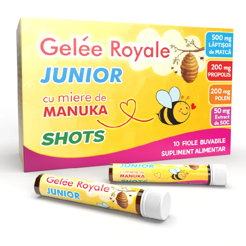 Gelee Royale Junior Shots, 10 Fiole, Justin Pharma