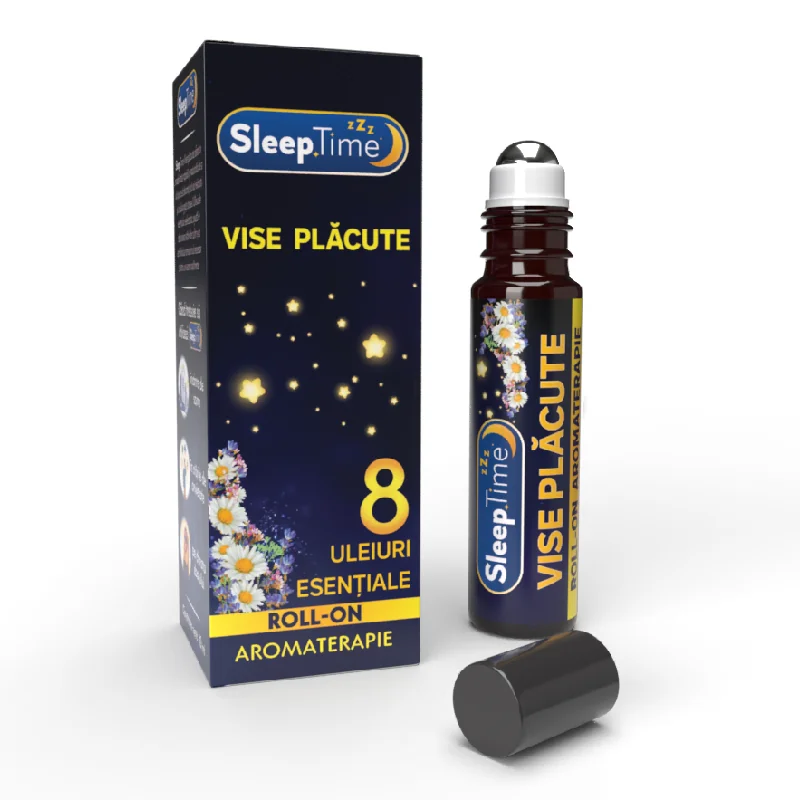 Roll-On Aromaterapie Sleeptime Vise Plăcute, 10 Ml, Justin Pharma
