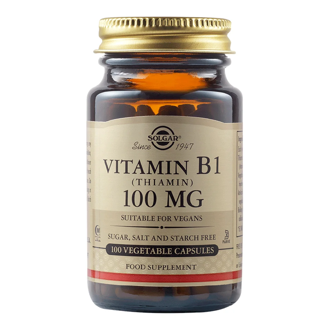 Vitamina B1, 100mg, 100 Capsule, Solgar