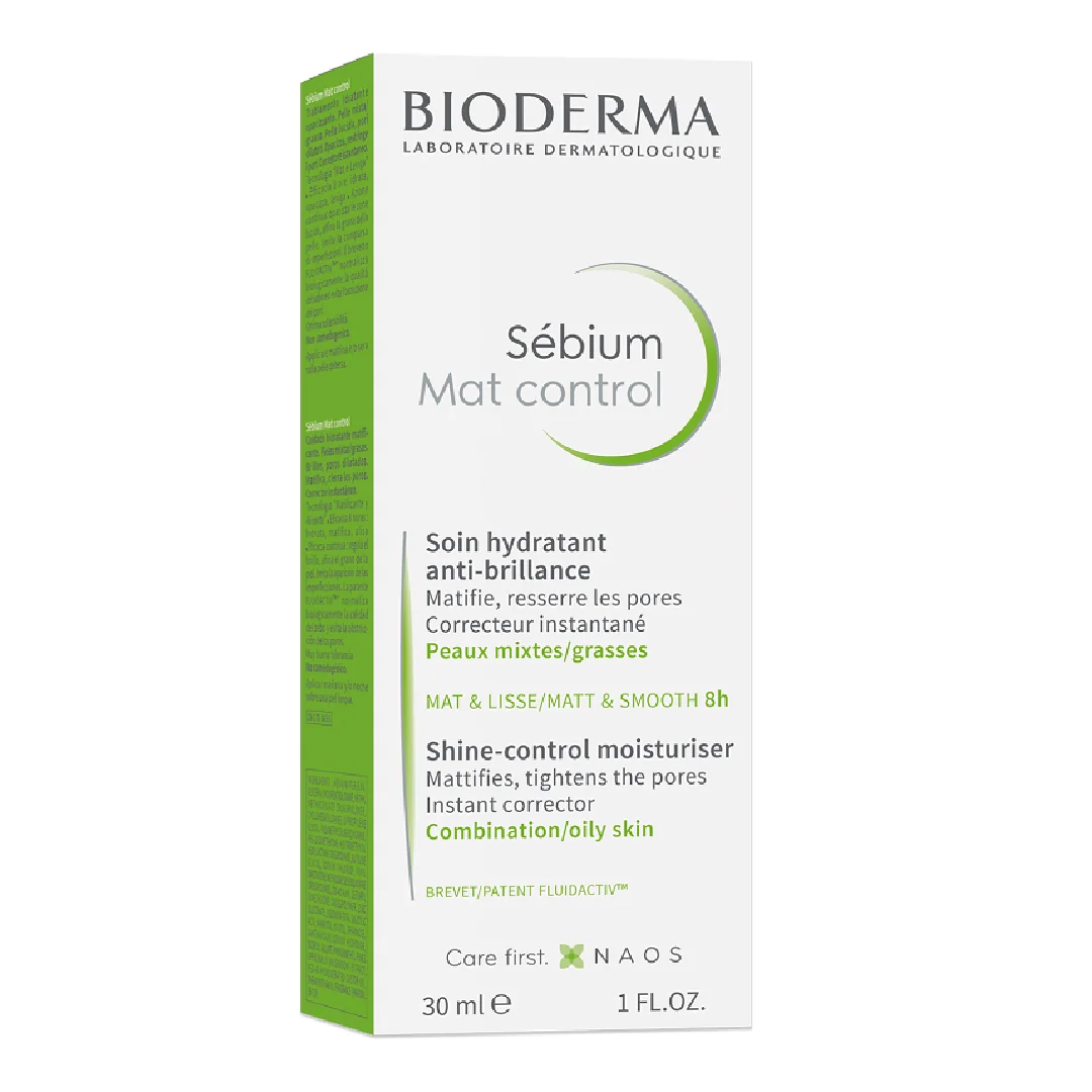 Fluid Hidratant Matifiant Sebium Mat Control, 30 Ml, Bioderma