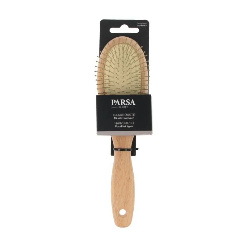 Perie De Par Beauty Din Arbore De Cauciuc Ovala, Cu Perii Din Metal, 1 Bucata, Parsa