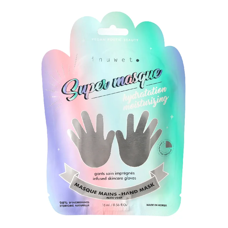 Masca Hidratanta Tip Manusi Pentru Maini Cu Aloe Vera, Super Masque, 16 Ml, Inuwet