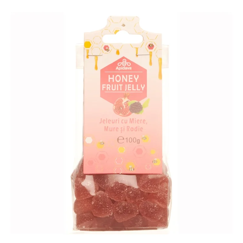 Jeleuri Miere, Mure, Rodie, 100g, Apidava