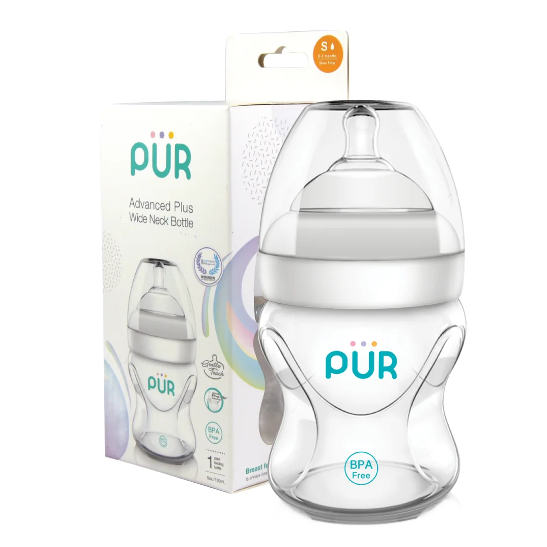 Biberon Advanced Cu Gura Larga, 150Ml, PUR