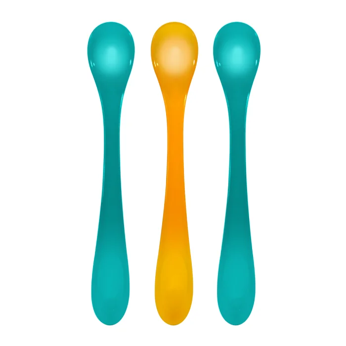 Set Linguri Cu Mâner Lung, +3 Luni, 3 Bucăți, PUR