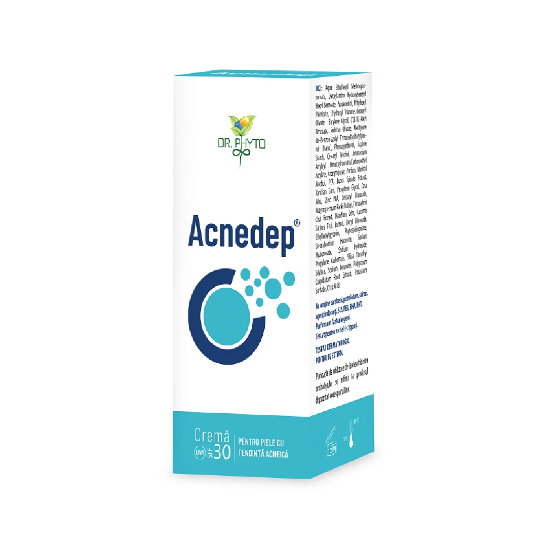 Crema Pentru Tenul Predispus La Acnee Acnedep, 50 Ml, Dr. Phyto
