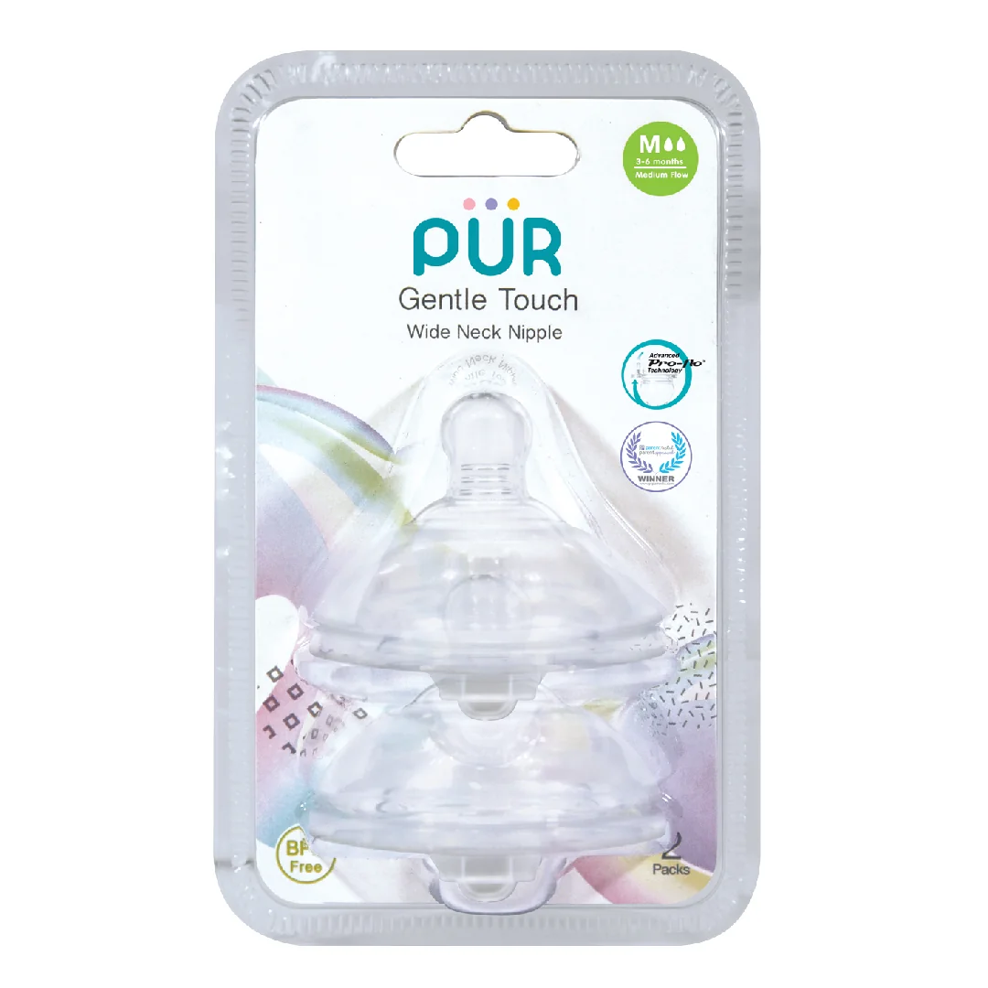 Set 2 Tetine Silicon Gentle Touch, Marime M, 3-6 Luni, PUR