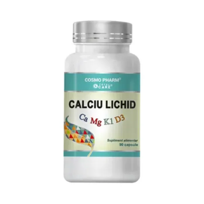 Calciu Lichid, 90 Capsule, Cosmo Pharm