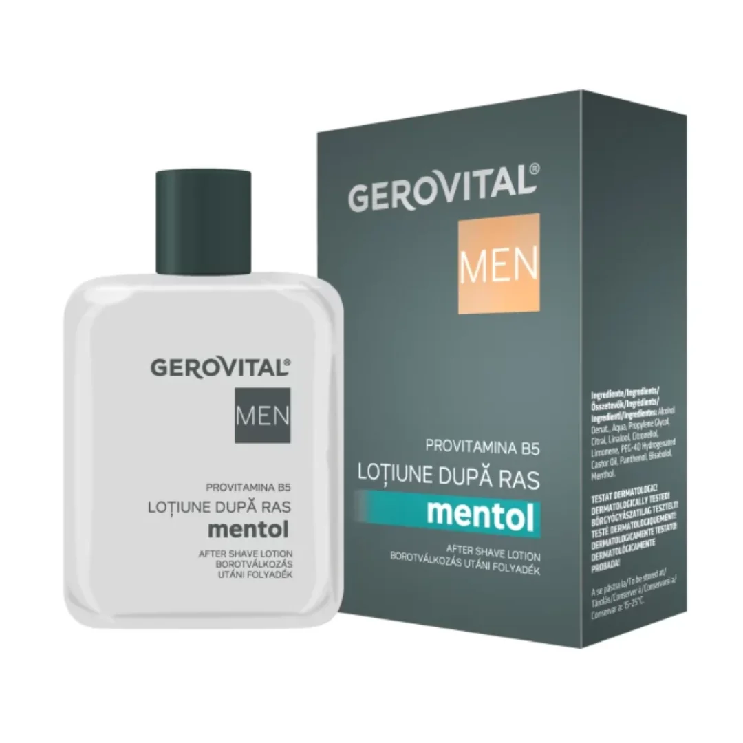 Lotiune După Ras Mentol Men, 100 Ml, Gerovital