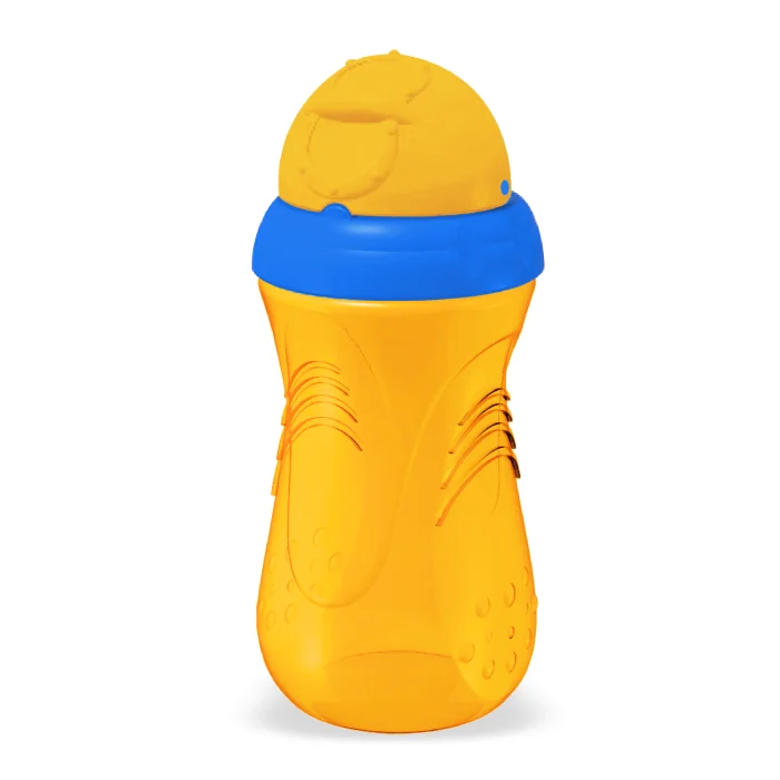 Pahar Sport Cu Pai, Portocaliu, +6 Luni, 350 Ml, Pur