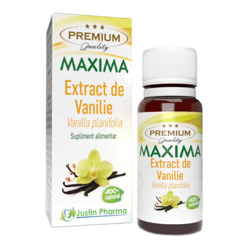Extract De Vanilie Maxima, 10 Ml, Justin Pharma