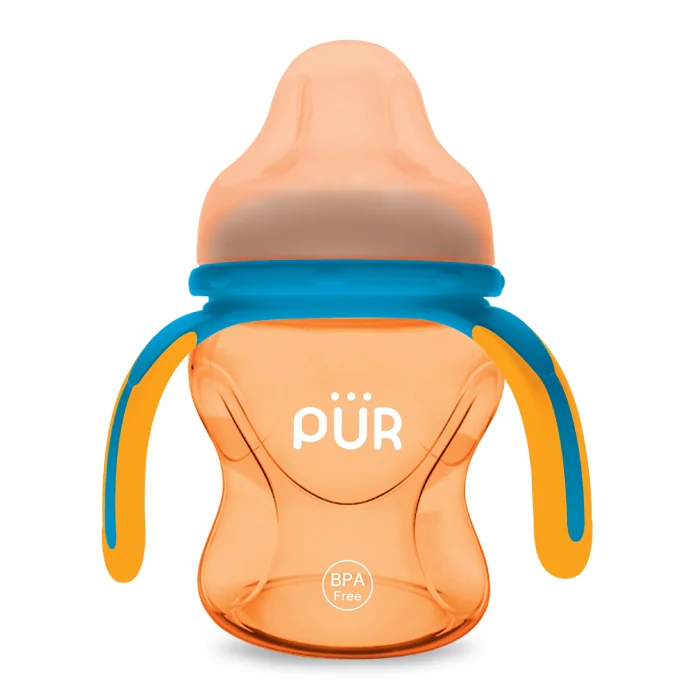 Cana Cu Prindere Multipla 150 Ml, Portocaliu, +6 Luni, PUR