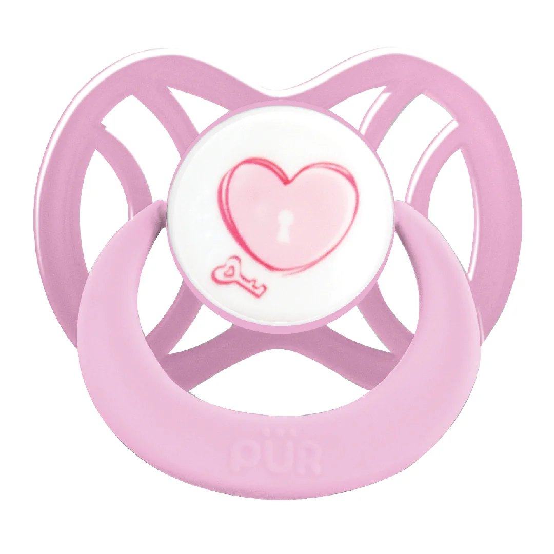 Suzeta Ortodontica Din Silicon, 0-6 Luni, Roz, PUR