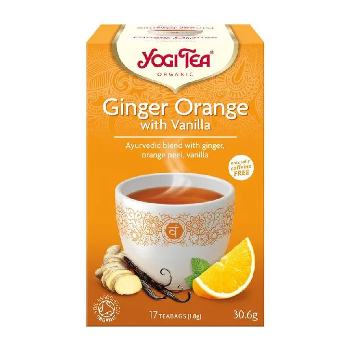 Ceai Cu Ghimbir, Portocală Și Vanilie, 17 Plicuri, Yogi Tea