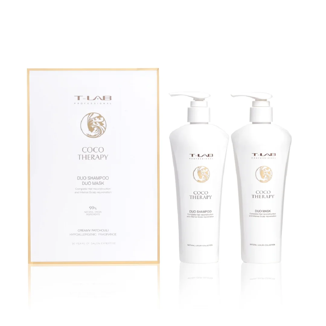 Set Profesional Duo Sampon Și Masca Coco Therapy, 600ml, T-Lab