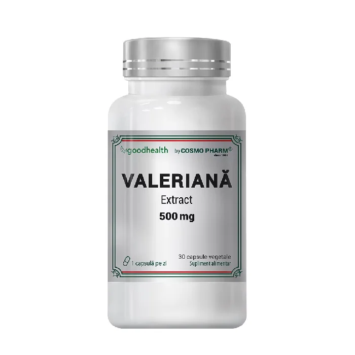 Extract De Valeriana 500mg, 30 Capsule, COSMO PHARM