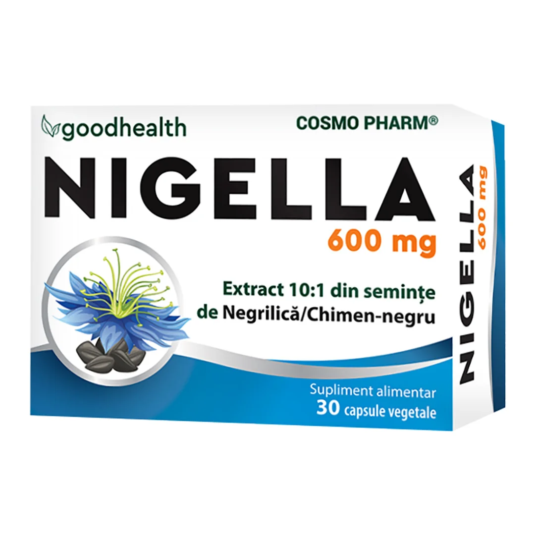 Nigella Sativa 600mg, 30 Capsule, Cosmo Pharm