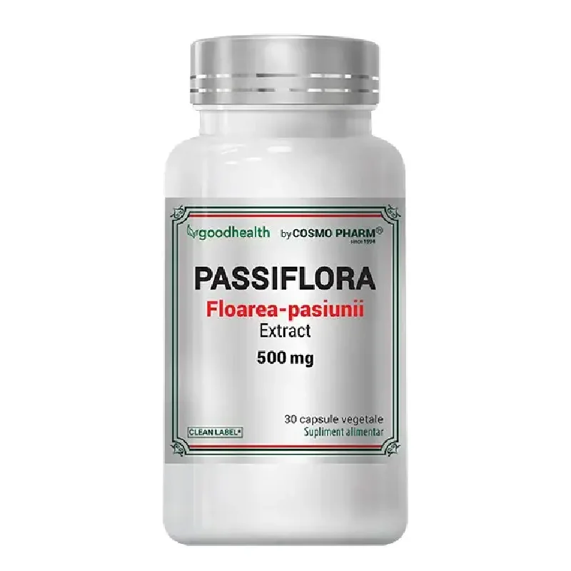 Passiflora Extract 500 Mg, 30 Comprimate, Cosmo Pharm