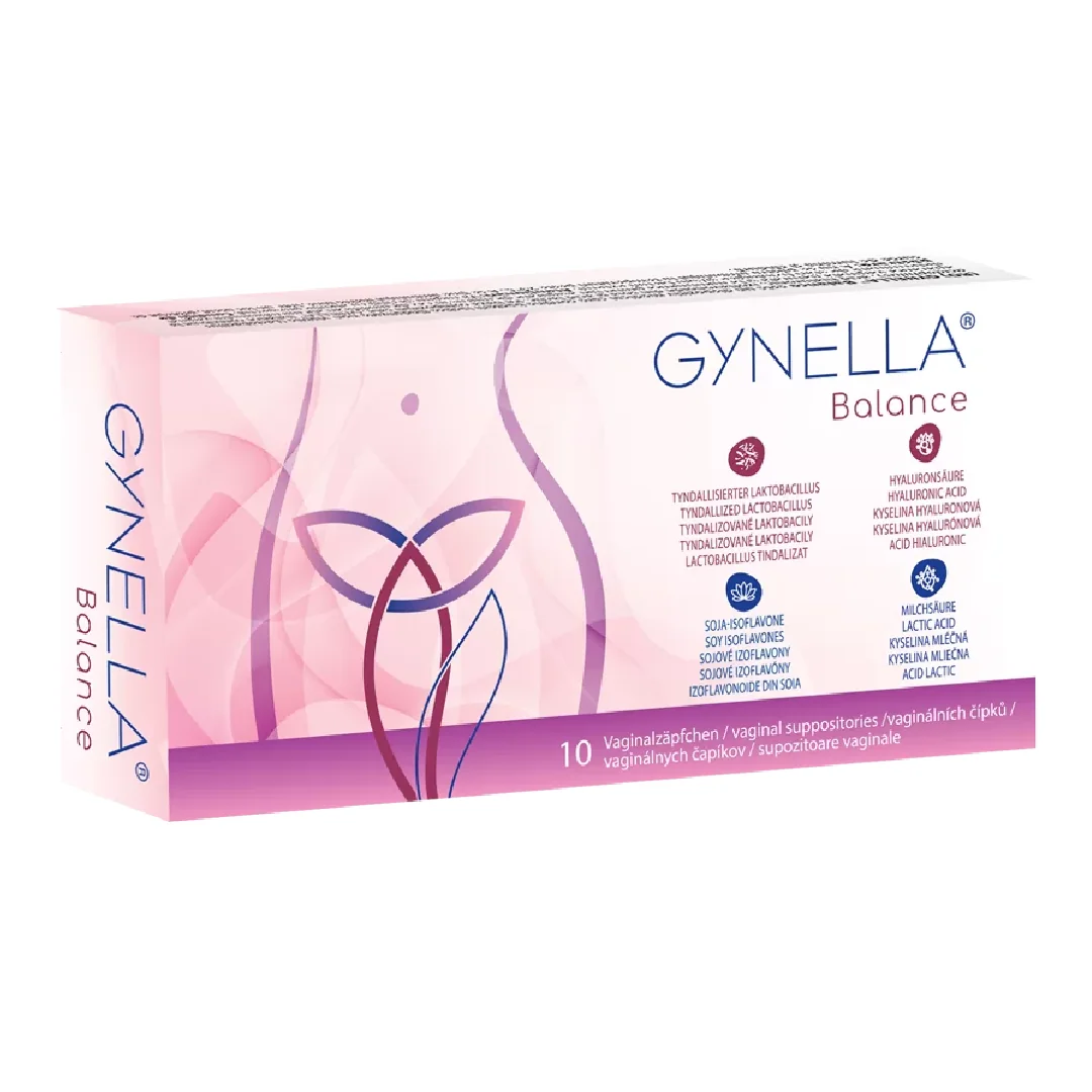 Supozitoare Vaginale Gynella Balance, 10 Bucati, Heaton