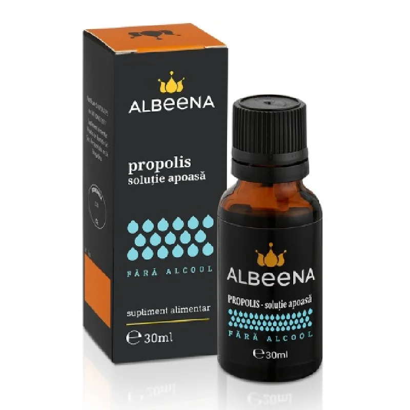 Propolis Soluție Apoasă Fără Alcool, 30 Ml, Albeena